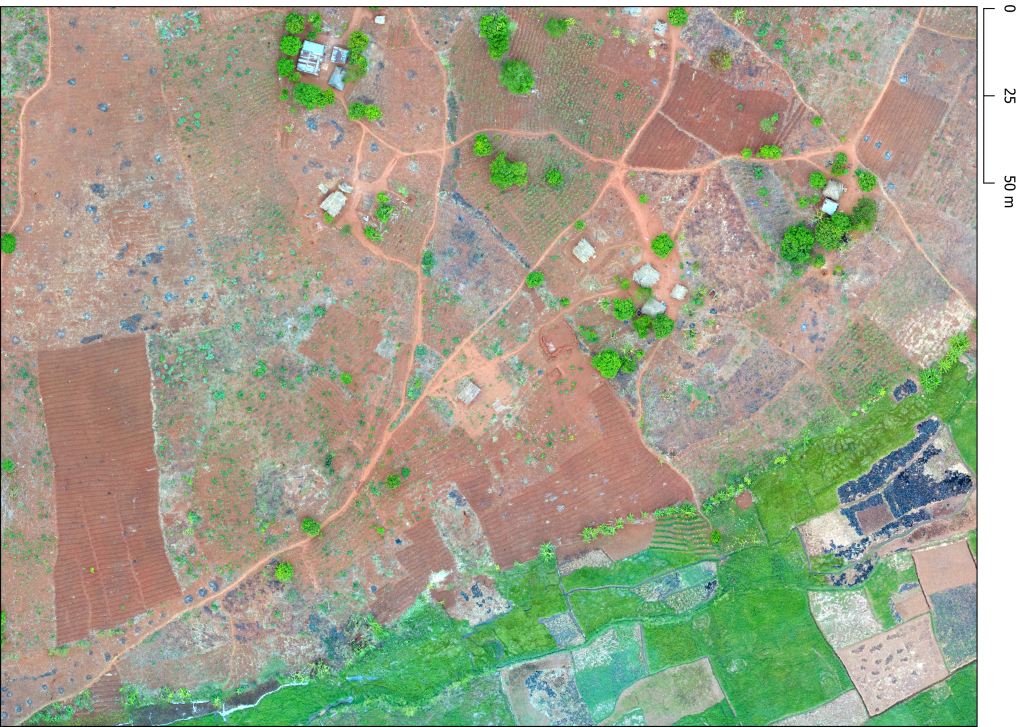 Wetlands in drylands as seen by a drone.